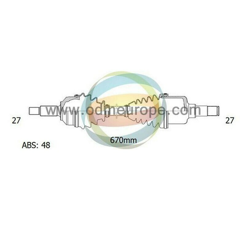 SEMIASSE/ALBERO MOTORE CAMBIO MANUALE / AUTOMATICO ANTERIORE SINISTRO Hyundai Tucson da 2004 a 2010 / Kia Sportage da 2004 a 2020