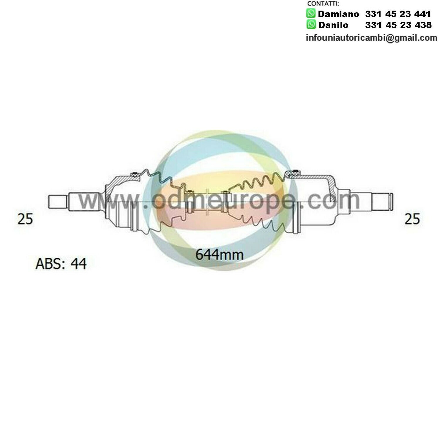 SEMIASSE/ALBERO MOTORE CAMBIO AUTOMATICO ANTERIORE SINISTRO Kia Cerato da 2004 a 2008