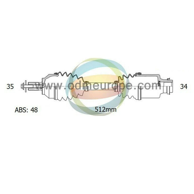 SEMIASSE/ALBERO MOTORE CAMBIO AUTOMATICO Mercedes E Class (W210)  da 1996 a 2003