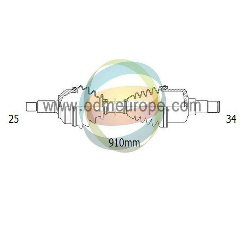 SEMIASSE/ALBERO MOTORE CAMBIO MANUALE / AUTOMATICO Mitsubishi Colt [Z3*A, Z2*A] da 2004 a 2012 / Smart Forfour da 2004 a 2006