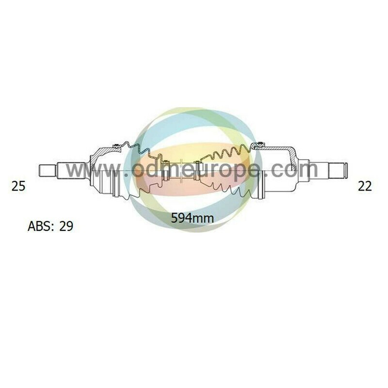 SEMIASSE/ALBERO MOTORE CAMBIO MANUALE ANTERIORE SINISTRO Citroen Berlingo da 1996 a 2012 / Xsara [Picasso] da 1999 a 2011 / Xsara da 1997 a 2006