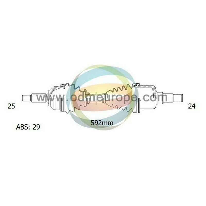 SEMIASSE/ALBERO MOTORE CAMBIO MANUALE ANTERIORE SINISTRO Citroen Berlingo da 1996 a 2012