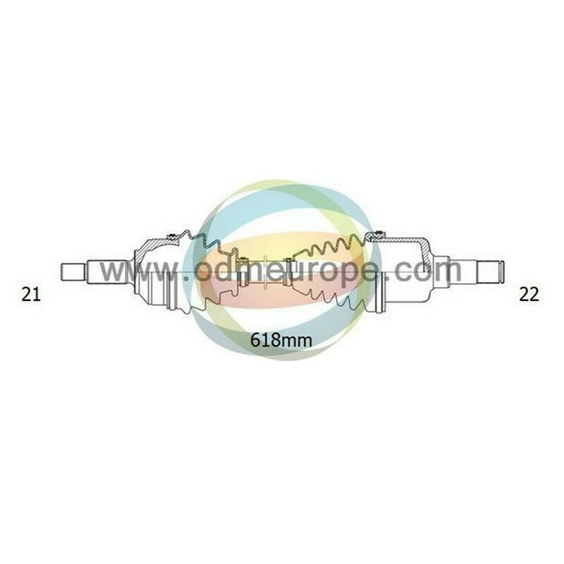 SEMIASSE/ALBERO MOTORE CAMBIO MANUALE ANTERIORE SINISTRO Citroen AX da 1986 a 1999