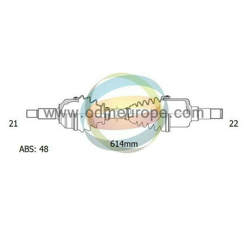 SEMIASSE/ALBERO MOTORE CAMBIO MANUALE ANTERIORE SINISTRO Citroen AX da 1988 a 1998 / Saxo da 1996 a 1999 / Peugeot 106 da 1991 a 1999