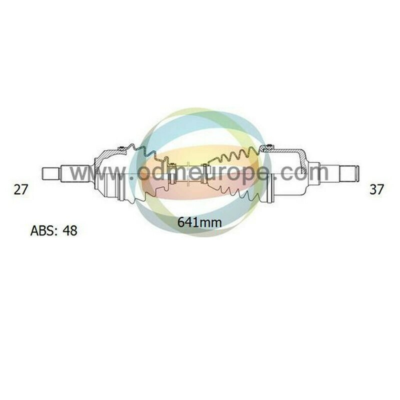 SEMIASSE/ALBERO MOTORE CAMBIO MANUALE / AUTOMATICO ANTERIORE SINISTRO Citroen	Jumpy / Dispatch da 1995 a 2007 / Evasion / Synergie da 1994 a 2003 / Fiat Scudo da 1996 a 2007