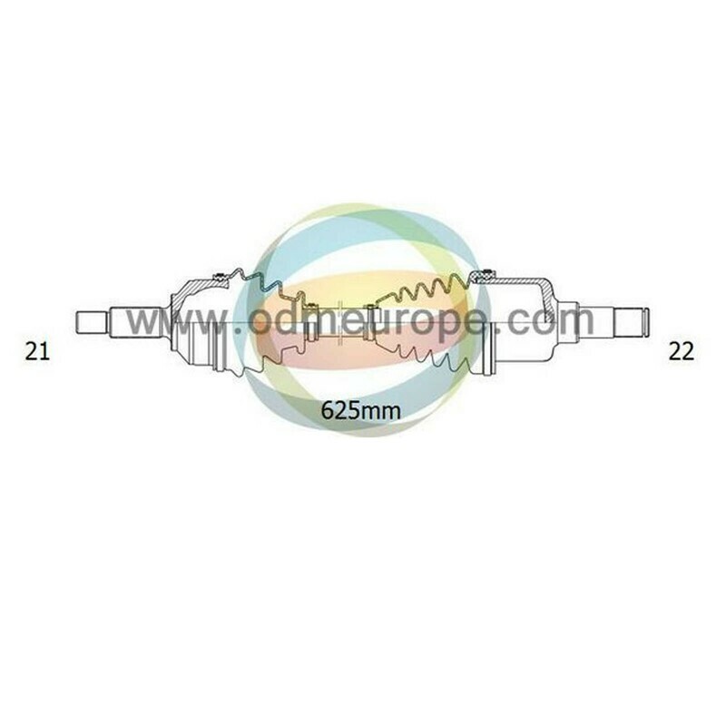 SEMIASSE/ALBERO MOTORE CAMBIO MANUALE ANTERIORE SINISTRO Citroen Saxo da 1996 a 2004 / Peugeot 106 da 1996 a 2005