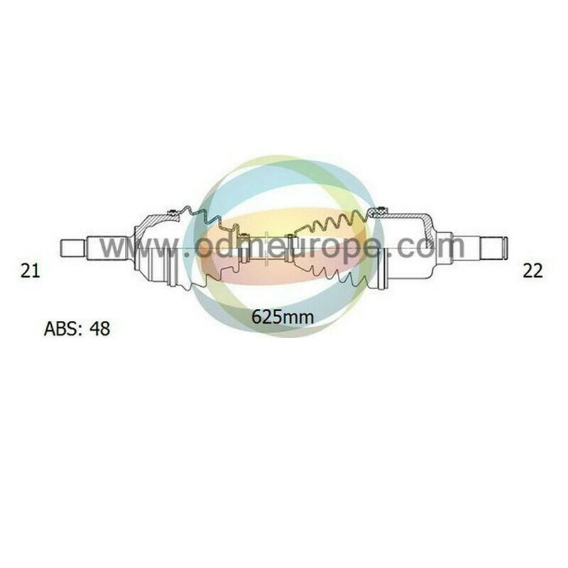 SEMIASSE/ALBERO MOTORE CAMBIO MANUALE ANTERIORE SINISTRO Citroen Saxo da 1996 a 2004 / Peugeot 106 da 1996 a 2005