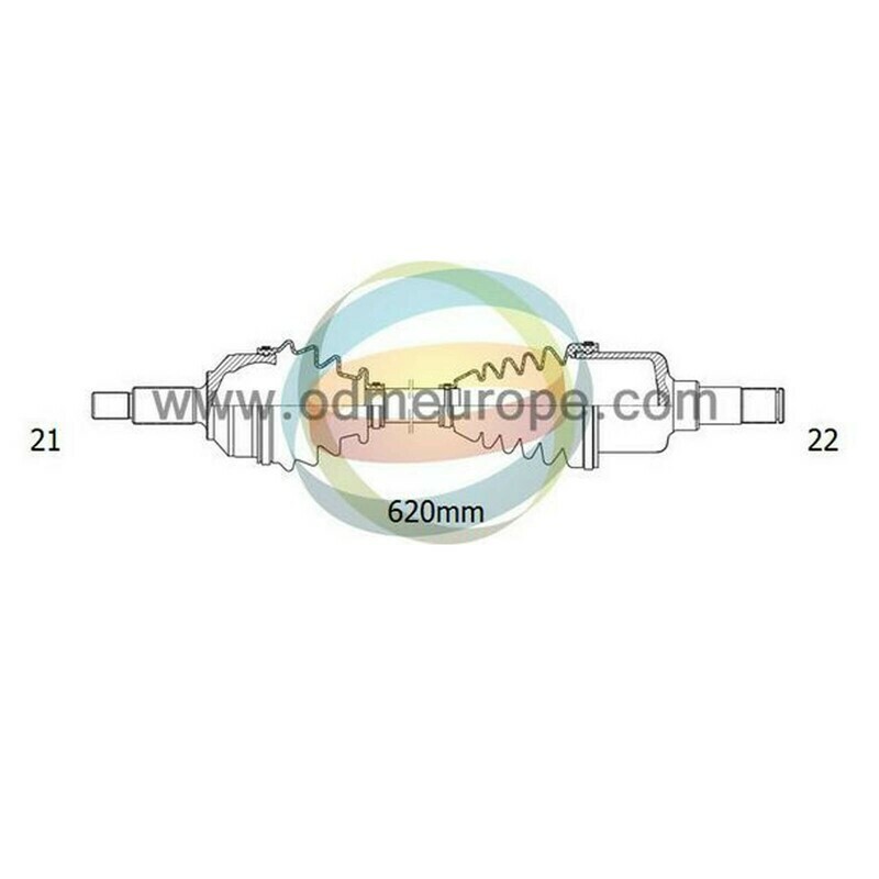 SEMIASSE/ALBERO MOTORE CAMBIO MANUALE ANTERIORE SINISTRO Citroen Saxo da 1996 a 2004 / Peugeot 106 da 1991 a 2005