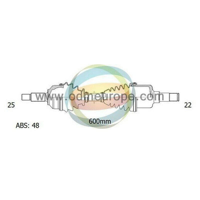 SEMIASSE/ALBERO MOTORE CAMBIO MANUALE ANTERIORE SINISTRO Peugeot 206 CC / 206 da 2000 a 2010 / 206 SW da 2002 a 2020