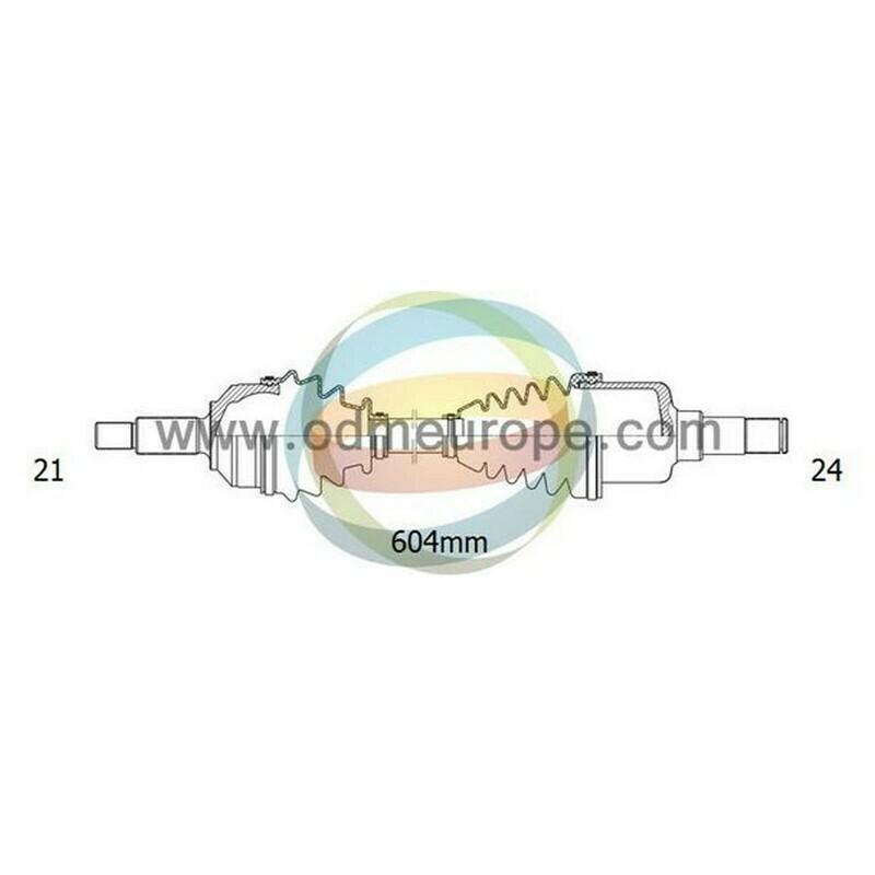 SEMIASSE/ALBERO MOTORE CAMBIO MANUALE ANTERIORE SINISTRO Peugeot 206 da 1998 a 2002