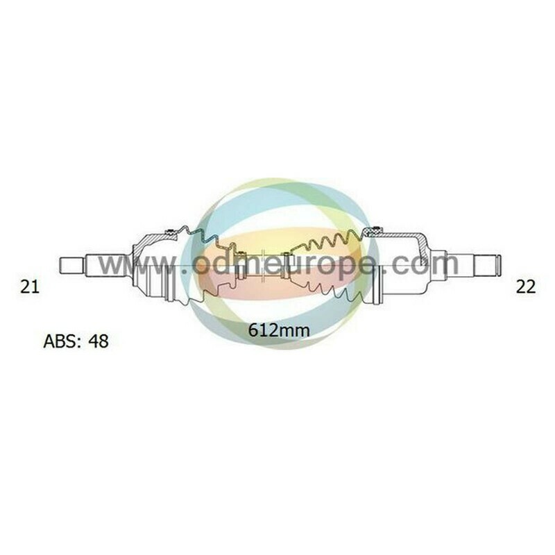 SEMIASSE/ALBERO MOTORE CAMBIO MANUALE ANTERIORE SINISTRO Peugeot 206 / 206 SW da 1998 a 2020