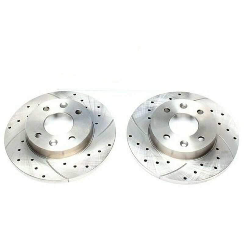 2X Dischi Sportivi Anteriori Dacia Logan / Sandero I / Renault Clio I / Logan / Megane I / Rapid / Twingo I / R9 / R11 / R21