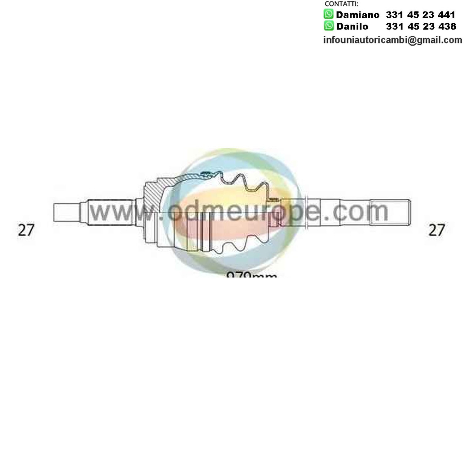 SEMIASSE Jeep Cherokee / Grand Cherokee I  da 1991 a 1999 / Wrangler II da 1996 a 2007