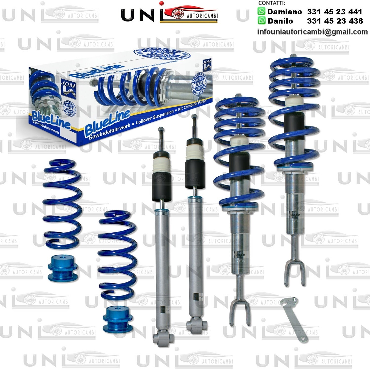 Assetto a Ghiera Regolabile Seat Exeo Berlina 3R 1.6, 1.8 T, 1.8 TSI, 2.0 TFSI, 2.0 TDI / DPF da 2008 a 2013