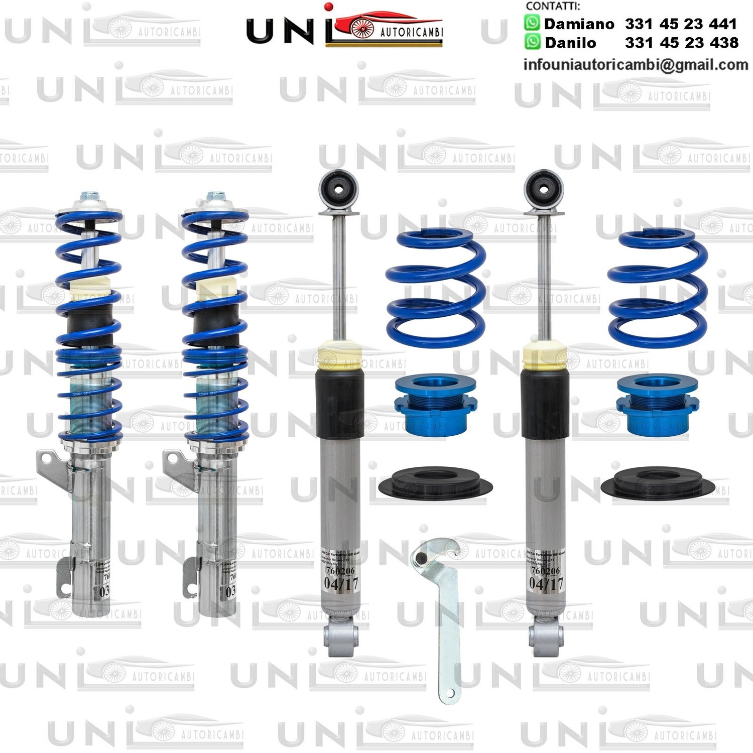 Assetto a Ghiera Regolabile Audi A3 (8L) da 1999 a 2003