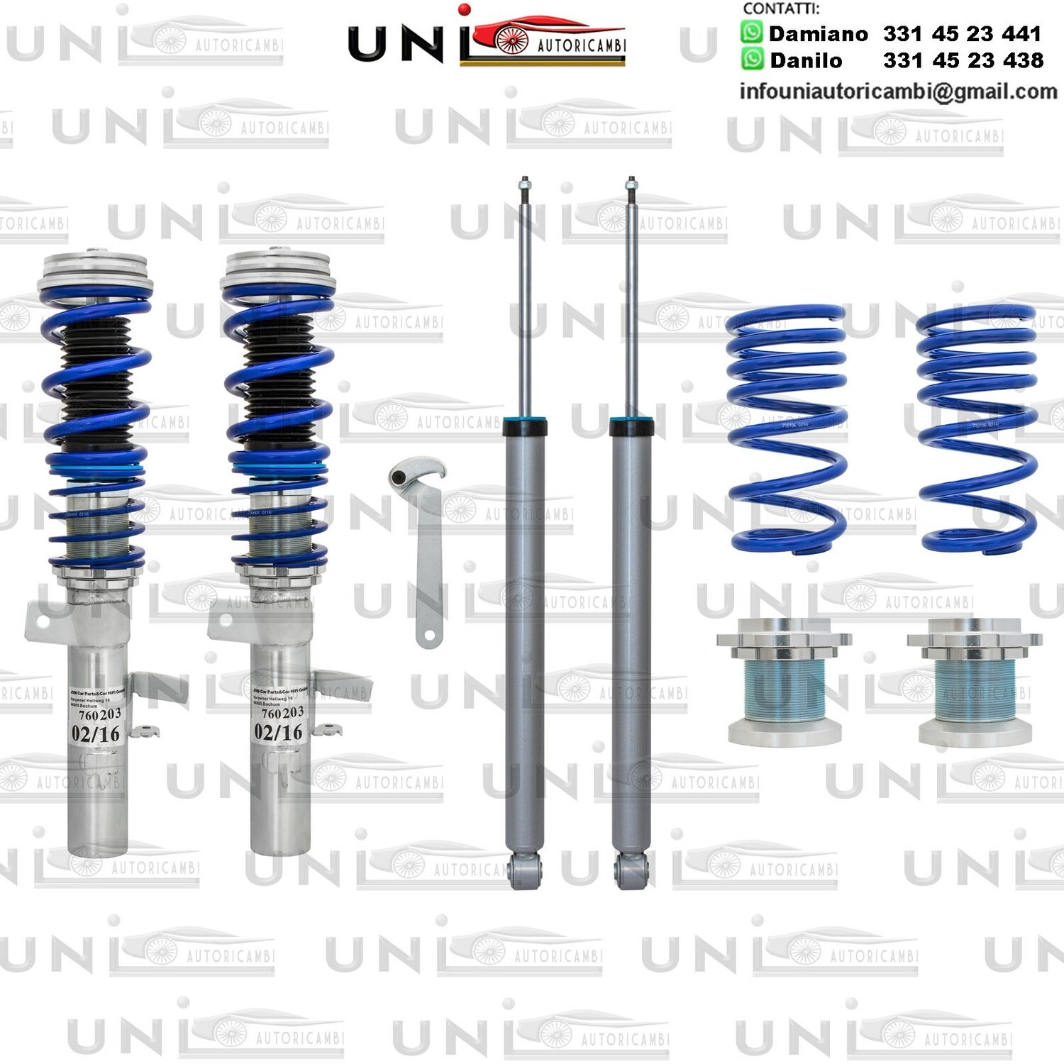 Assetto a Ghiera Regolabile Volvo V40 (T2 / T3 / T4 / T5 / D2 / D3 / D3) da 2012 -