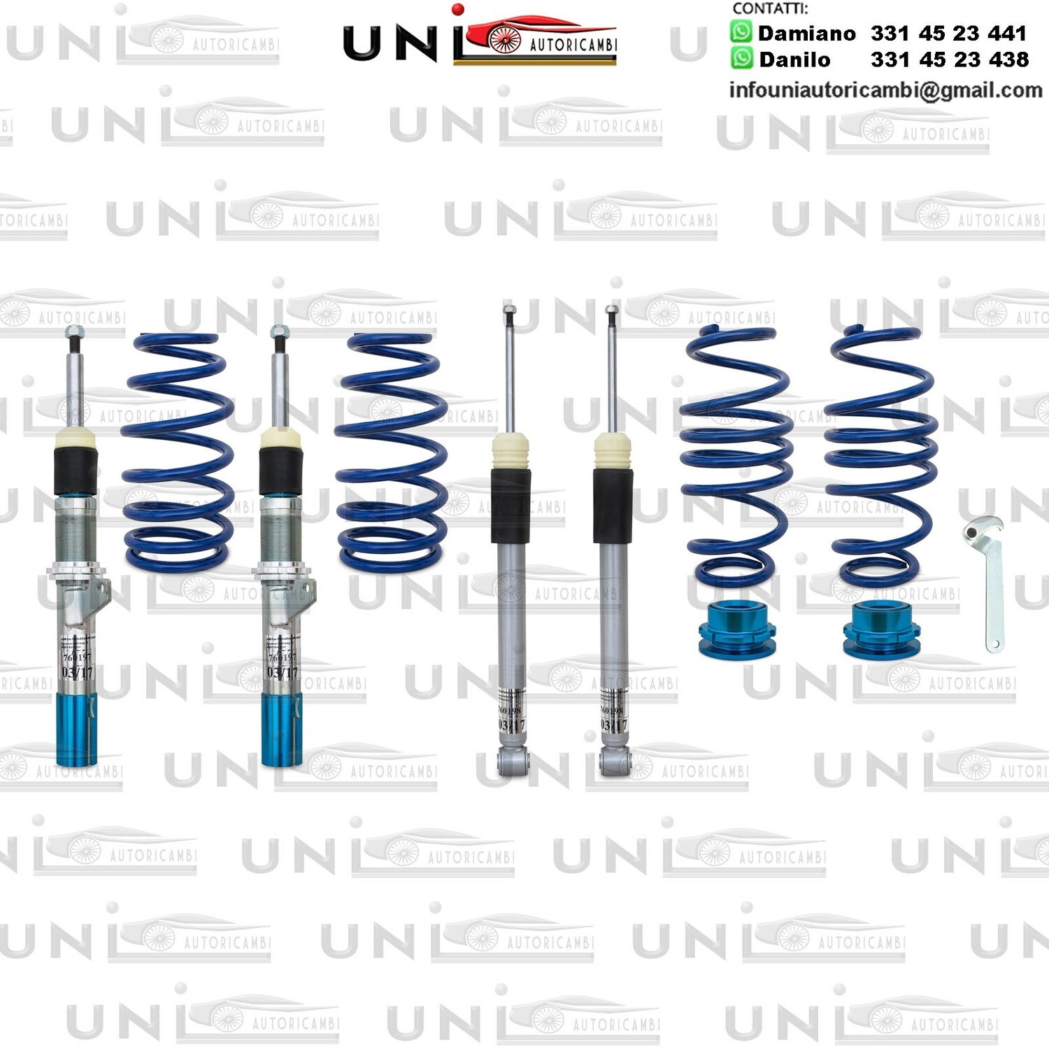 Assetto a Ghiera Regolabile Audi A3 (8V) Sportback e Sedan da 2012 -