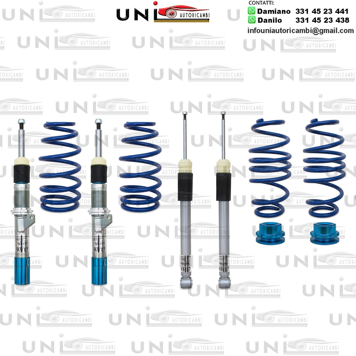 Assetto a Ghiera Regolabile VW Golf 7 Berlina e Sportsvan (AU / AUV) da 2012 -