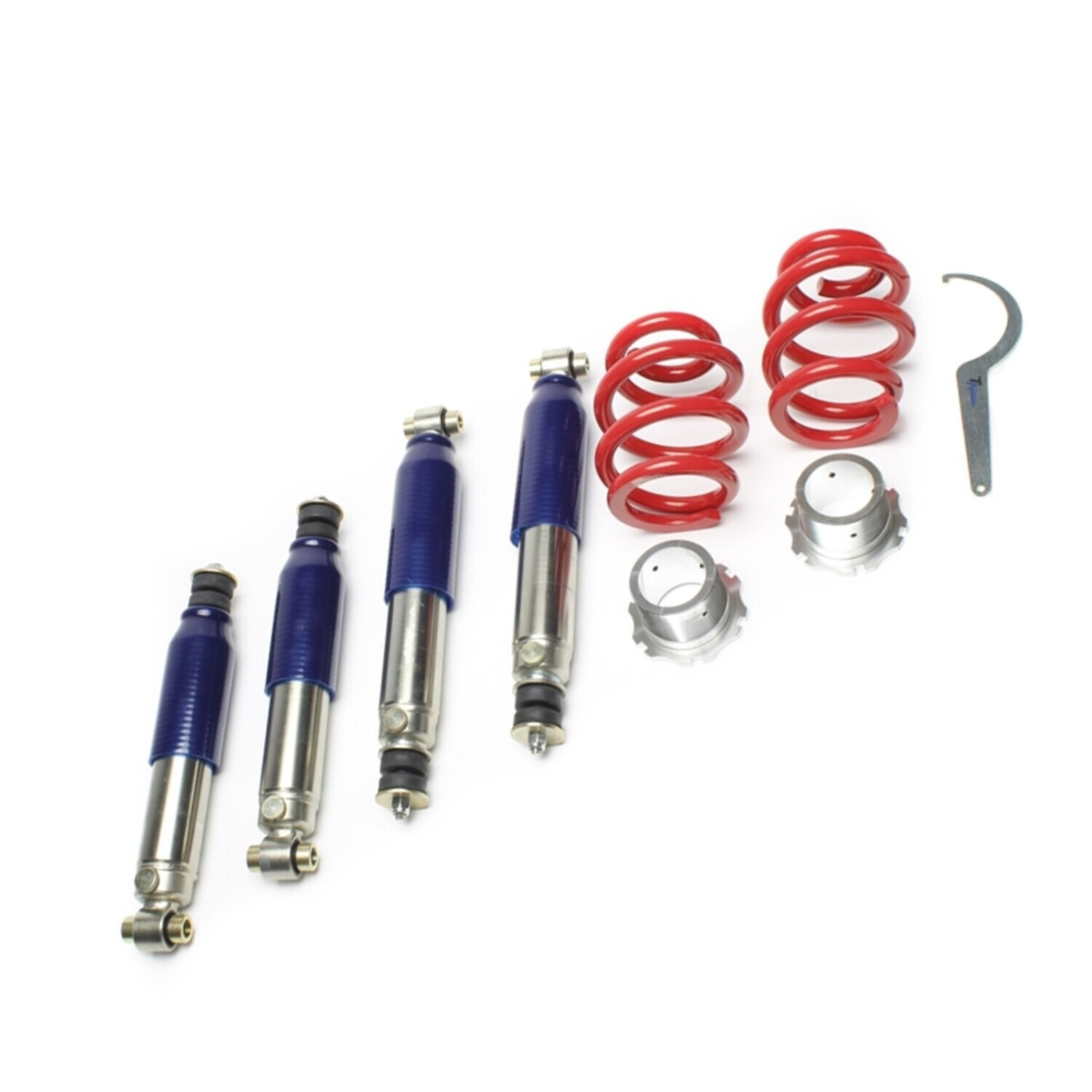 1 x Assetto a GHIERA REGOLABILE IN DUREZZA per VW Transporter T4 dal 1990