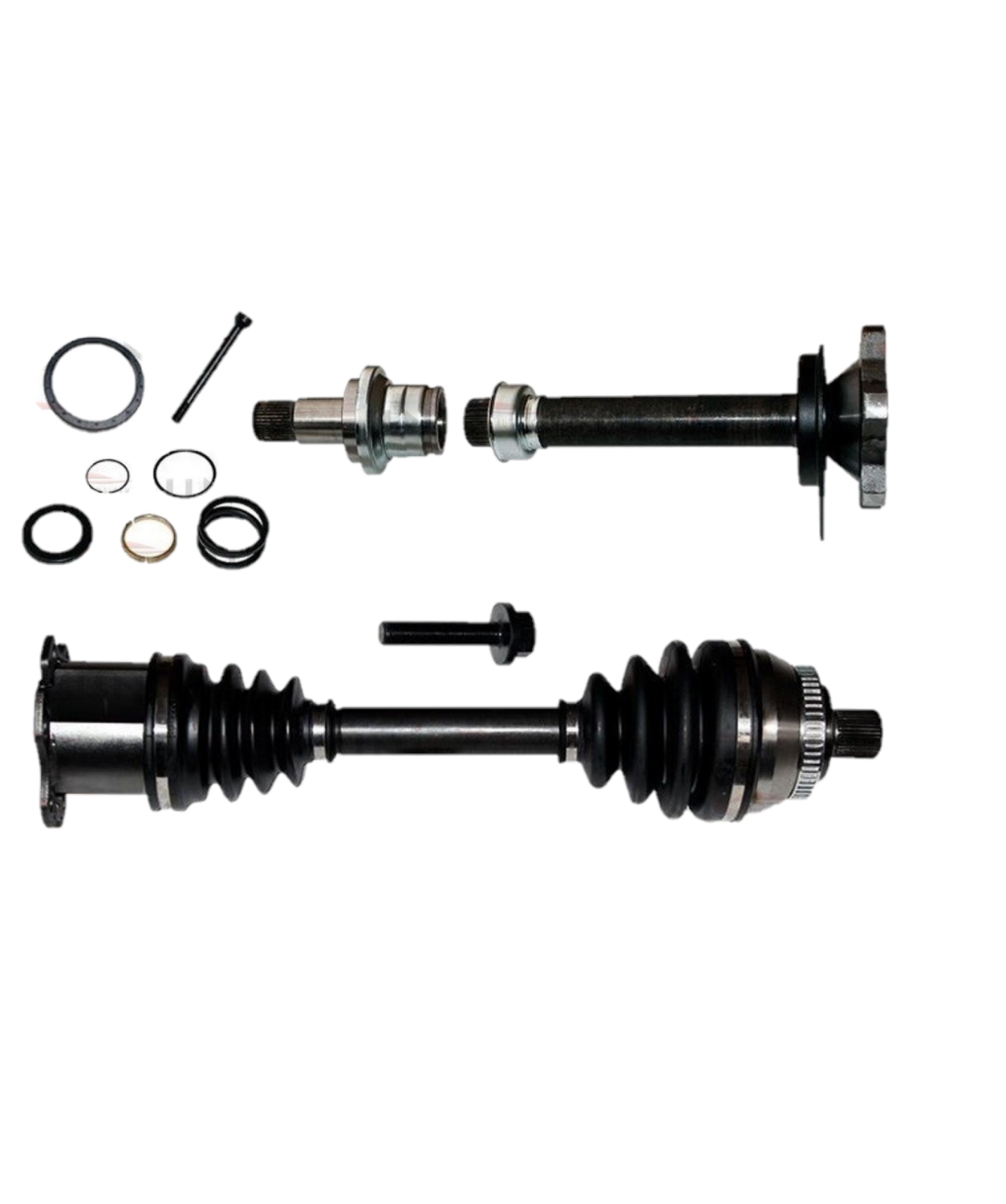 1x ALBERO MOTORE / SAMIASSE ANTERIORE DESTRO DX + 1x FLANGIA ALBERO MOTORE DESTRA DX PER: FORD GALAXY SEAT ALHAMBRA VW SHARAN