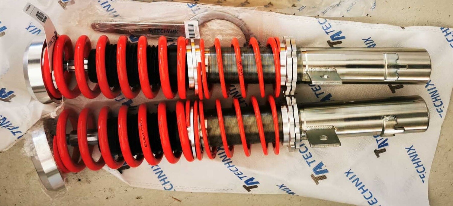 1x Assetto a GHIERA REGOLABILE Anteriore per: PEUGEOT 206 / 206 CC / 206 SW tipo 2 dal 1998-2006