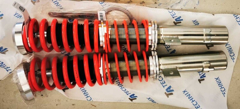 1x Assetto a GHIERA REGOLABILE Anteriore per: PEUGEOT 206 / 206 CC / 206 SW tipo 2 dal 1998-2006