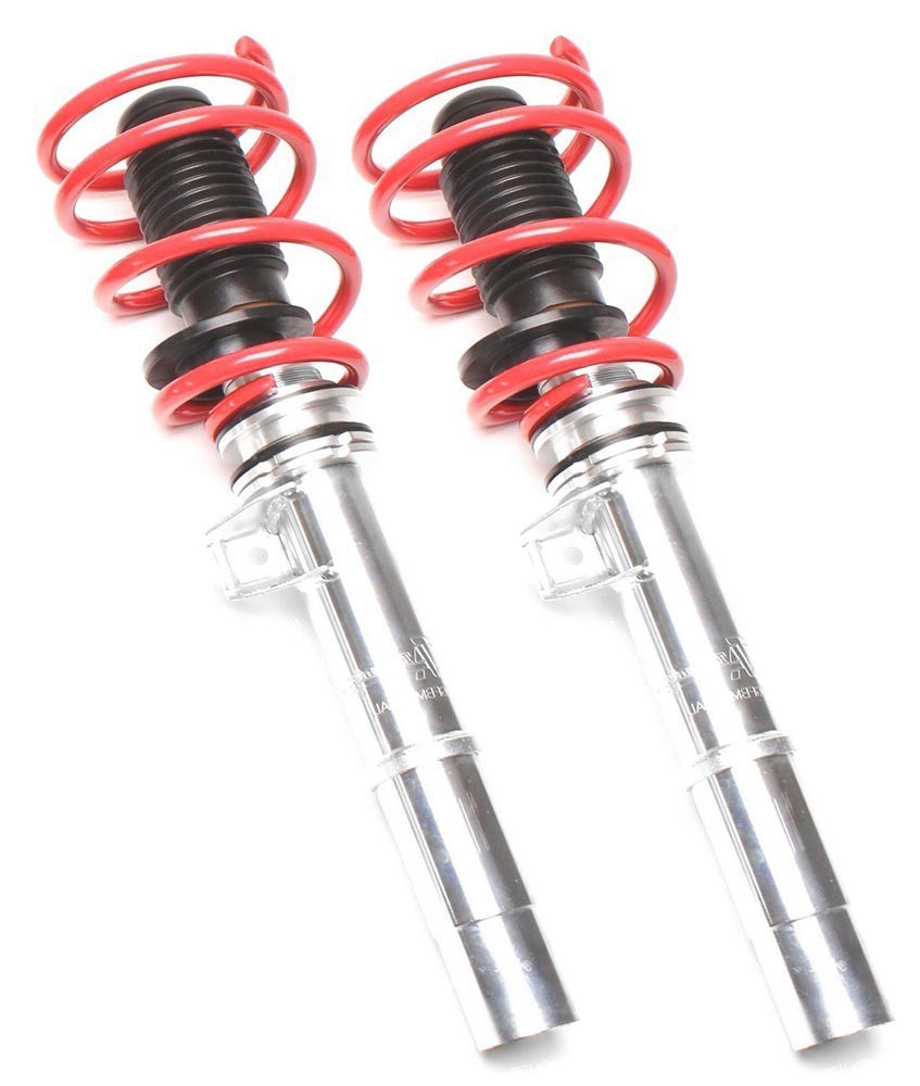 Assetto a GHIERA REGOLABILE 4x Ammortizzatori Molle + 2 Supporti Anteriori per BMW SERIE 3 E90 , SERIE 1 E81 E82 E87