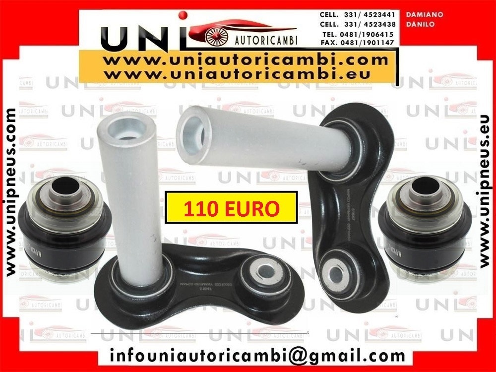 2x Bracci Trasversali Posteriori Sinistro SX Destro DX + 2x Supporto, Braccio oscillante per: BMW Serie 5  E60 E61 dal 2004- , BMW Serie 5 E39 dal 1996- , BMW Serie 7 E38 dal 1994- , Serie 7 E65 E66