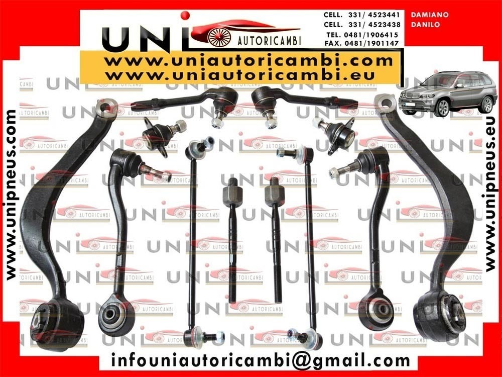 12 Bracci Anteriori RINFORZATI MAPCO GERMANY per BMW X5 E53 dal 2000-