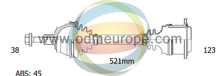 2 Semiassi / Albero Motore Anteriore SINISTRO + DESTRO  CAMBIO AUTOMATICO per AUDI A4 8E dal 2001-2008