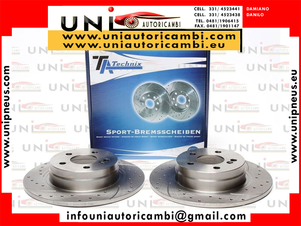 2 Dischi Posteriori Pieno 300 x 10 per: - MERCEDES-BENZ CLASSE C  W204 dal 2008- , C Coupé C204 dal 2011- ,C T-Model S204 dal 2013- ,  C W205 dal 2013- , E Coupé C207 dal 2009-