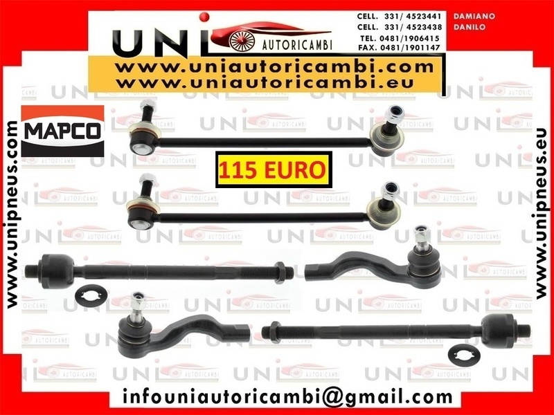 2 Biellette RINFORZATE + 2 Testa barra d`accoppiamento + 2 Asta trasversale per MERCEDES VITO VIANO W639 dal 2003-