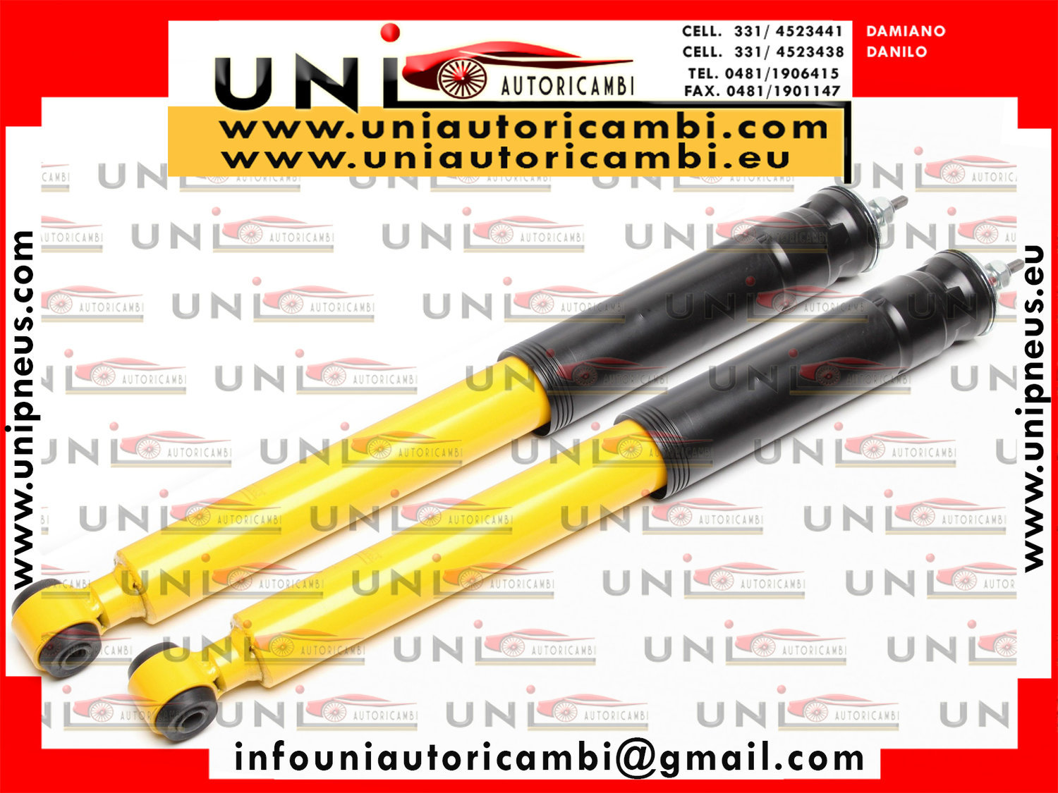 2x Ammortizzatori Posteriori Sportivi Sportivo per: MERCEDES BENZ SLK R170 da 09.1996 - 2004