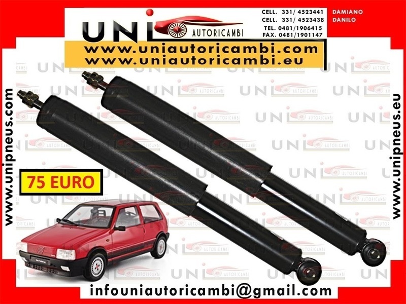 2 Ammortizzatori Posteriori Normali a gas per: FIAT UNO 146 dal 1983-1996