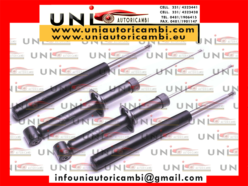 4X Ammortizzatori Normali a Gas per Audi 80 (81, 89) dal 1978