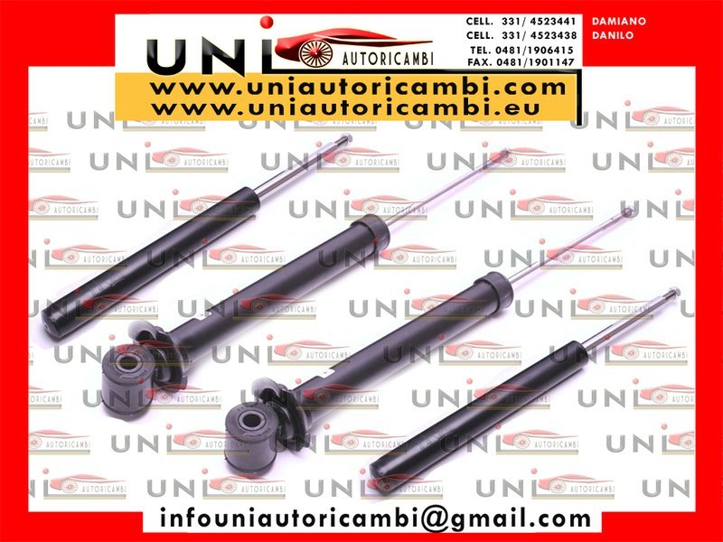 4X Ammortizzatori Normali a Gas per Audi 80 (B4) da 08.1991