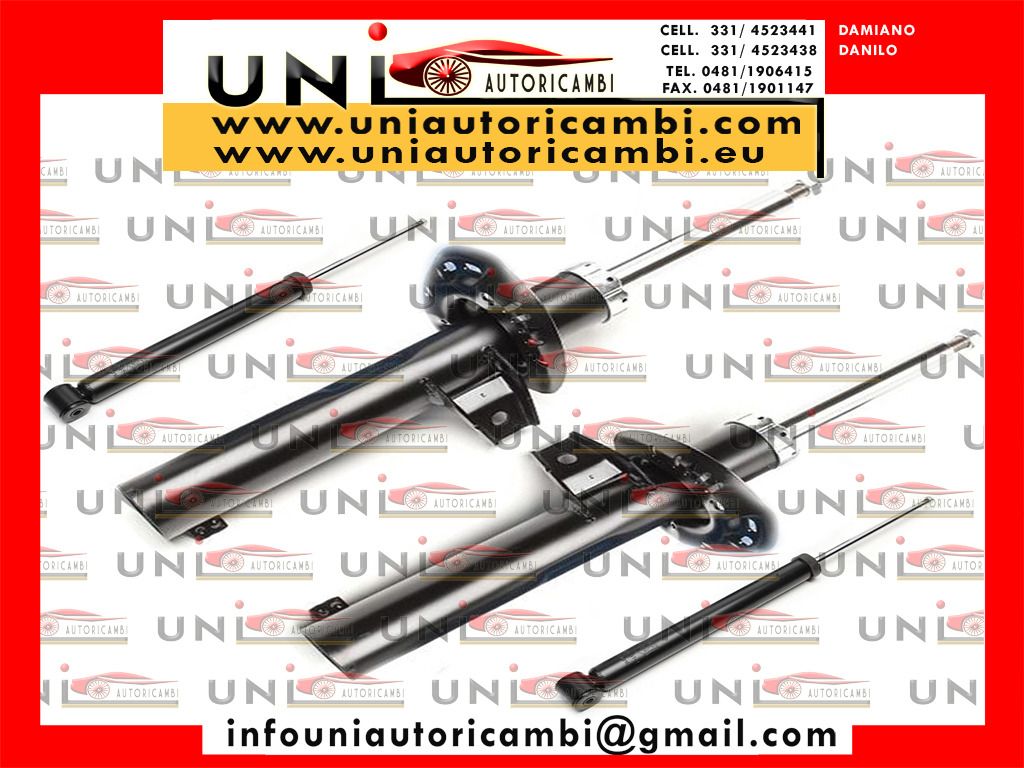 4x Ammortizzatori Normali a Gas per Audi A3 (8L, 8X) da 09.1996 - 05.2003​