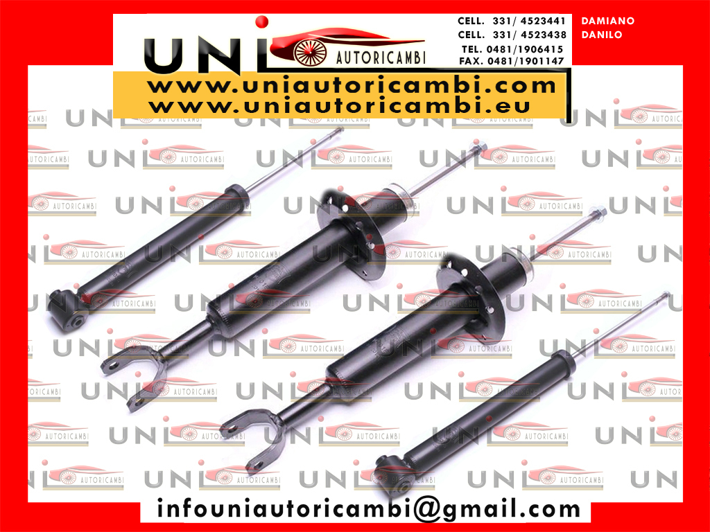 4x Ammortizzatori Normali a Gas per Audi A6, Skoda SuperB, VW Passat (4B, C5, 3U, 3B, 3BG) dal 1997