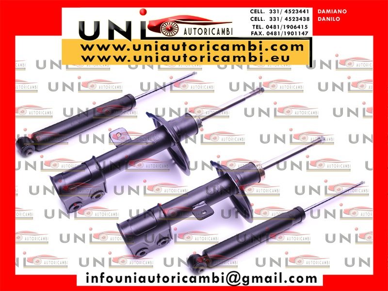 4x Ammortizzatori Normali a Gas per  Citroen C4 / Peugeot 307 (LC, LA, 3A/C ) da 11.2004