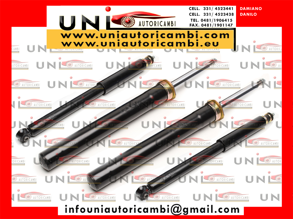 4x Ammortizzatori Normali a Gas per Daewoo Espero / Nexia / Lanos (KLEJ, KLETN, KLAT) da 1995