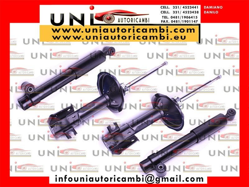 4x Ammortizzatori Normali a Gas per Fiat Cinquecento (170, 187) dal 1991