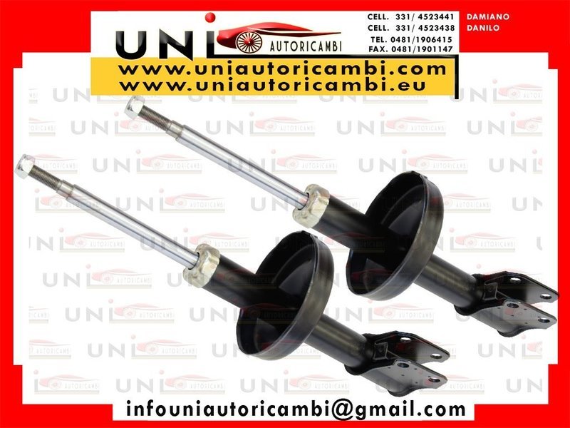 2 Ammortizzatori Anteriori ad Olio FAST per: NISSAN KUBISTAR x76 dal 2003 NISSAN KUBISTAR Furgonato X80 dal 2003 RENAULT KANGOO KC0/1 dal 1997 RENAULT KANGOO Express FC0/1 dal 1997