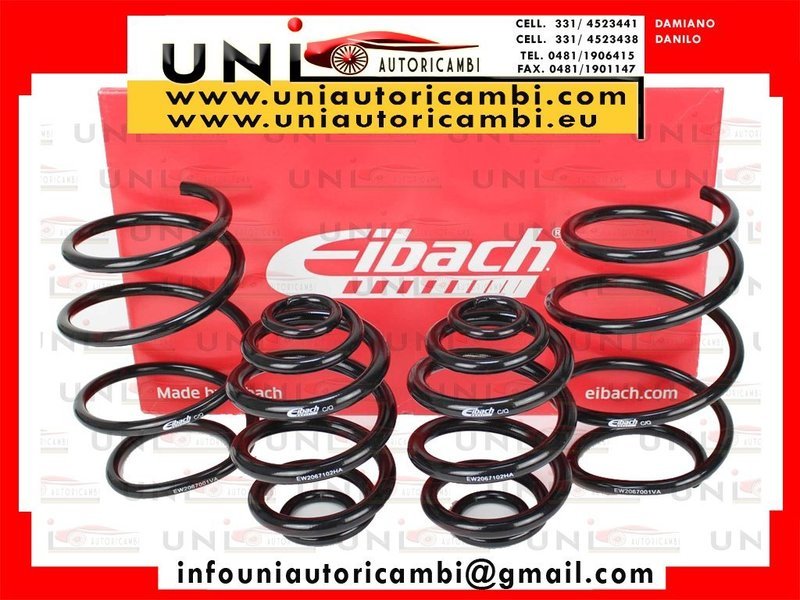 4 Molle Sportive Eibach Pro-Kit BMW Serie 3 E46 Berlina Coupe Touring Cabrio (346C), 320Ci, 323Ci, 325Ci, 328Ci, 330Ci, 320cd 04.99 - 970 kg/1100 kg / E2067-140 30​ mm / 20-25 mm​