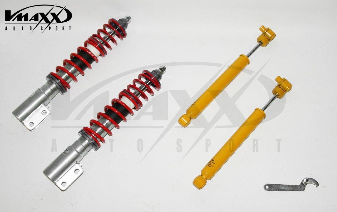 ASSETTO A GHIERA REGOLABILE V-MAXX Mégane BA/DA/EA/LA da 01.1996 a 2001 / Mégane DA/DE/EA Coupé da 01.1996 a 2001 / Mégane BA/DA/EA/LA Cabrio da 01.1996 a 2002 / Mégane  DA/DE/EA Cabrio