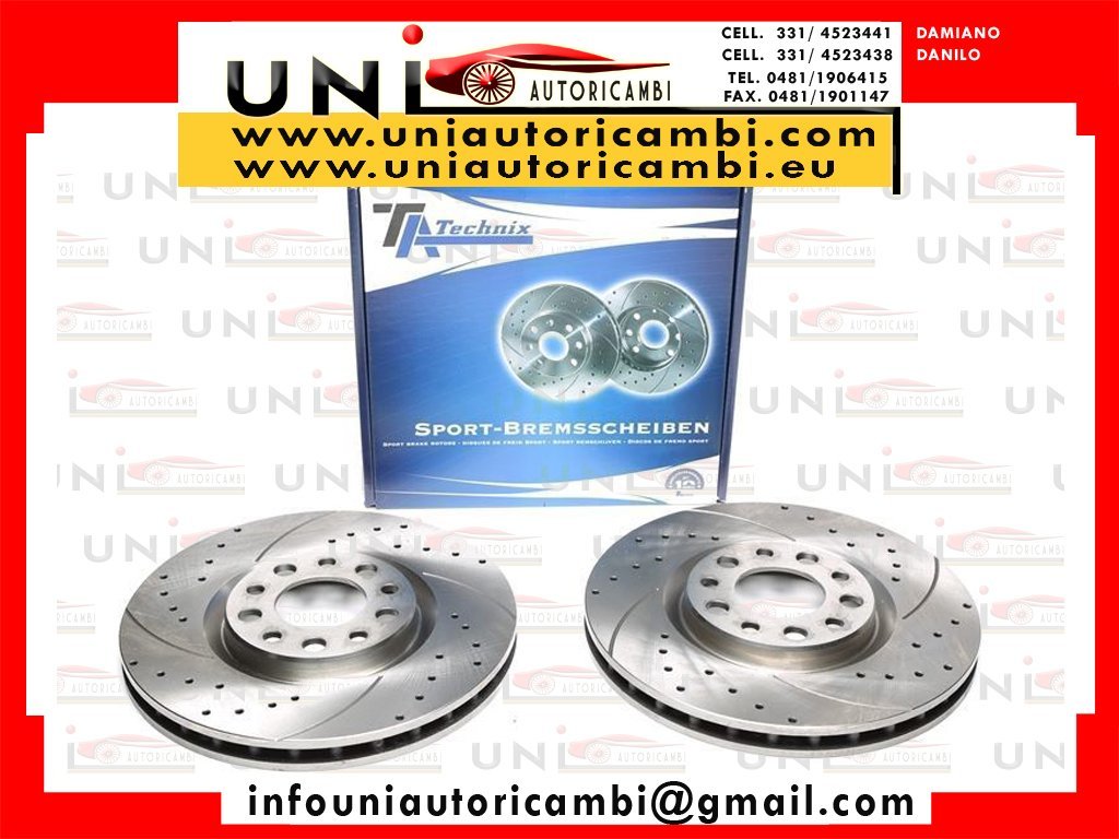 2 Dischi Anteriori per: Alfa Romeo 159 Berlina / 159 Sportswagon / Brera / Giulietta / Spider