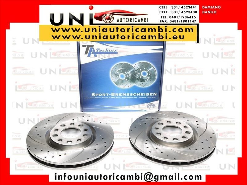 2 Dischi Anteriori per: Alfa Romeo 159 Berlina / 159 Sportswagon / Brera / Giulietta / Spider