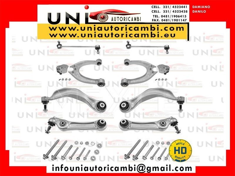 KIT 8 BRACCI PER - BMW SERIE 5 F18 dal 2010  - BMW SERIE 5 Berlina F10 dal 2010  - BMW SERIE 5 Touring (F11)​ dal 2010  - BMW	6 Cabriolet (F12) dal 2010  - BMW	6 Coupé (F13)	dal 2010