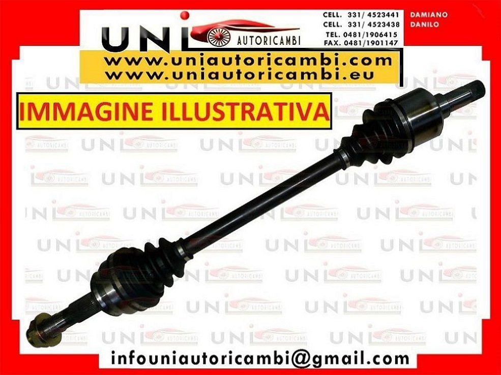 Albero motore / semiasse ANTERIORE DESTRO DX RENAULT KANGOO DAL 2002- / CLIO DAL 2001-/ LUTECIA II DAL2001-