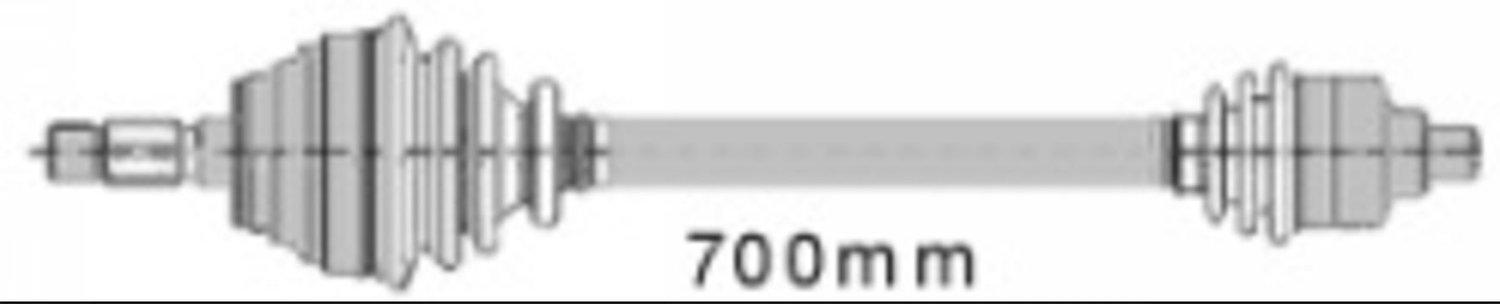 Albero Motore / Semiasse Anteriore DESTRO /  Renault Super 5 (B/C40)​  da 1984 /  Renault Super 5 (B/C40)​ Cat da 1985 / Renault Super 5 (B/C40) Turbo  da 1985 /