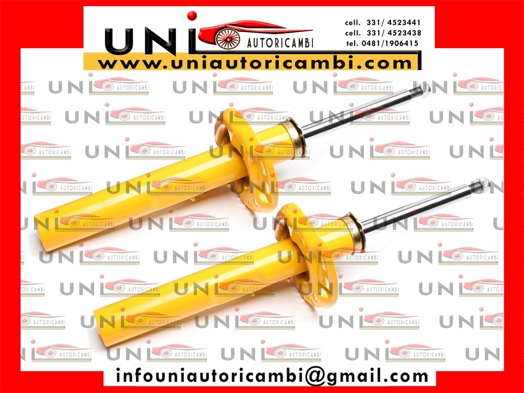 2X Ammortizzatori Anteriori Sportivi Audi A3 8P incluso Sportsback + Cabrio / Seat Alhambra / Altea / Leon , Toledo III / Skoda Octavia / Eos / Golf V+VI incluso Golf Plus / Passat 3C Montante 50mm